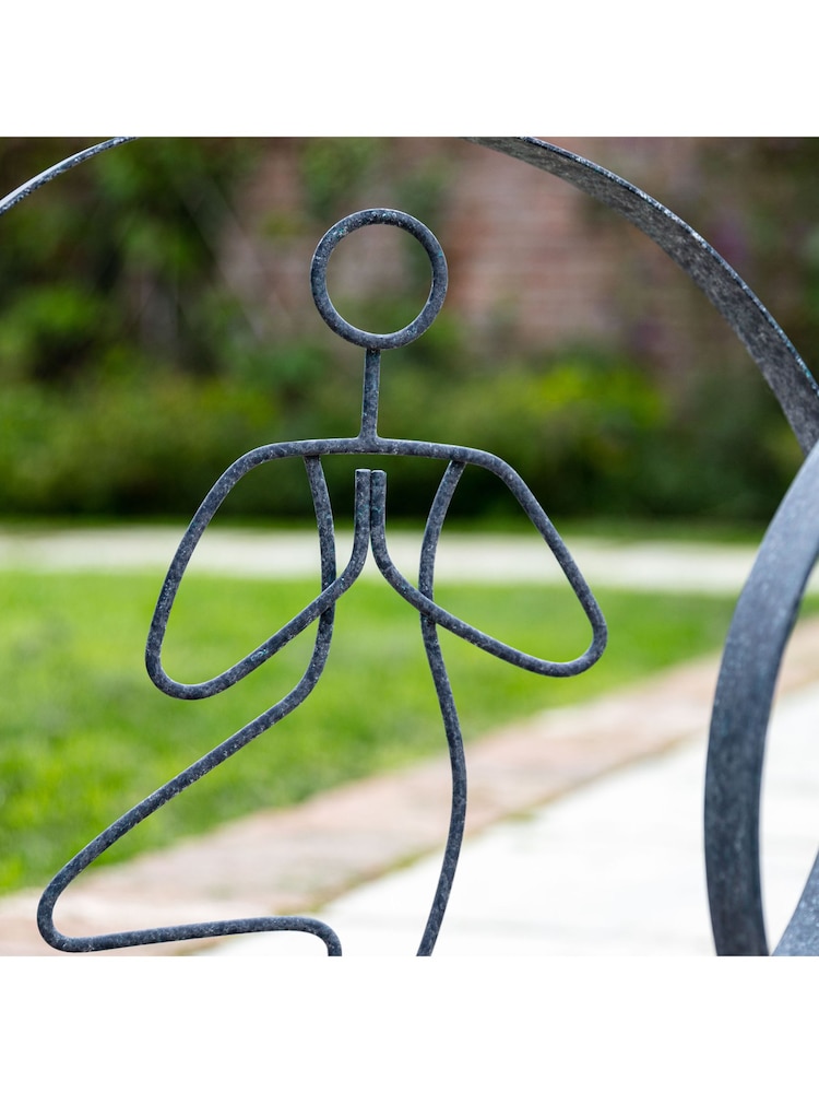 Gallery Home Black Tree Pose Sculpture - Image 2 of 8