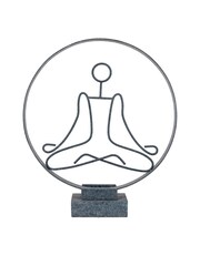 Gallery Home Black Lotus Pose Sculpture - Image 3 of 8