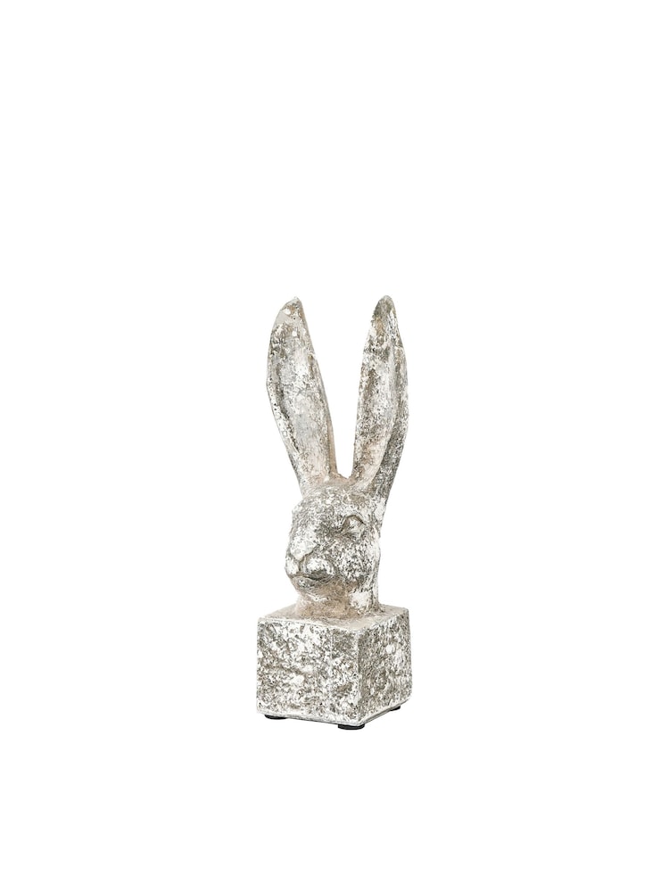 Gallery Home White Small Harry Hare Distressed Ornaments Sculpture - Image 6 of 6
