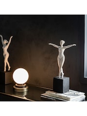 Gallery Home Black Ballerina Pirouette Sculpture - Image 4 of 9