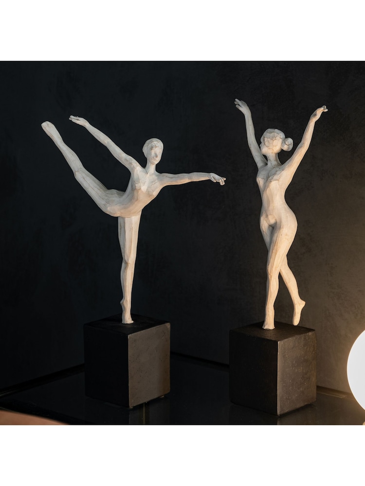 Gallery Home Black Ballerina Balance Ornaments Sculpture - Image 1 of 8