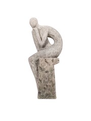 Gallery Home Grey Reflect Figure Antique Stone Sculpture - Image 8 of 10