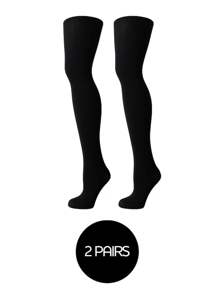 Pretty Polly 60 Denier Opaques 3D Grey Tights - Image 3 of 3