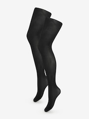 Pretty Polly 2 Pack Black 40 Denier Everyday Opaque Tights - Image 4 of 5
