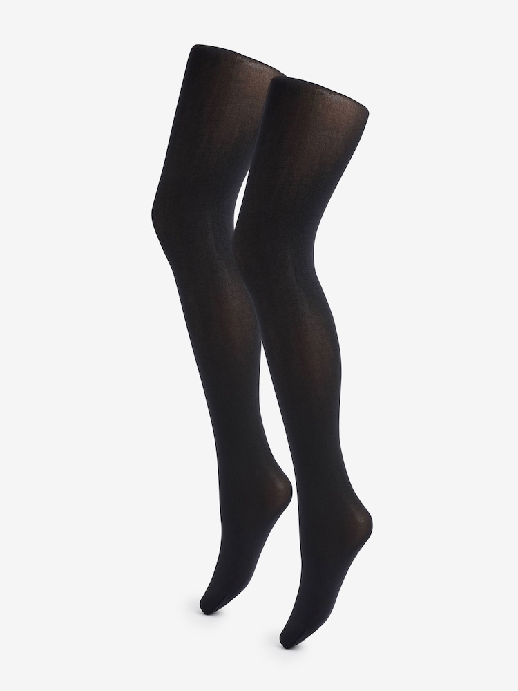 Pretty Polly 2er-Pack 60 Denier Curves Blickdichte Plüsch-Strumpfhose - Bild 1 von 1