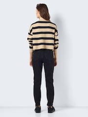 NOISY MAY Black Quarter Zip Chunky Knitted Jumper - Image 2 of 6