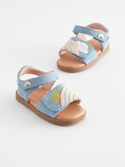 Blue Denim Rainbow Sandals - Image 1 of 6