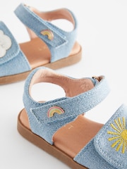Blue Denim Rainbow Sandals - Image 3 of 6