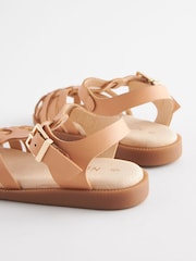 Tan Brown Fisherman Sandals - Image 4 of 5