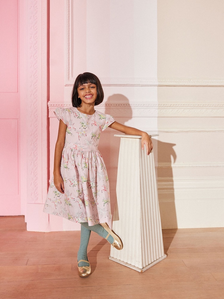 Cath Kidston Pink Tie Back Dress - Image 1 of 6