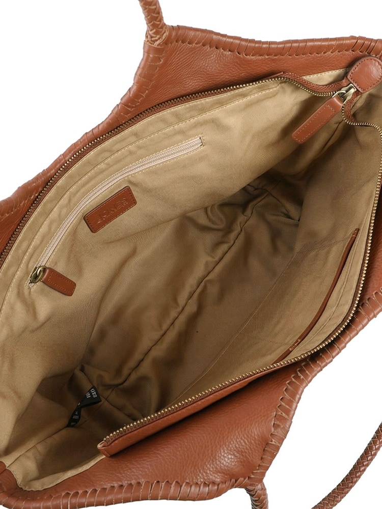 Jones Bootmaker Brown Wildrosa Leather Shoulder Bag - Image 5 of 5 Jones Bootmaker Brown Wildrosa Leather Shoulder Bag - Image 5 of 5