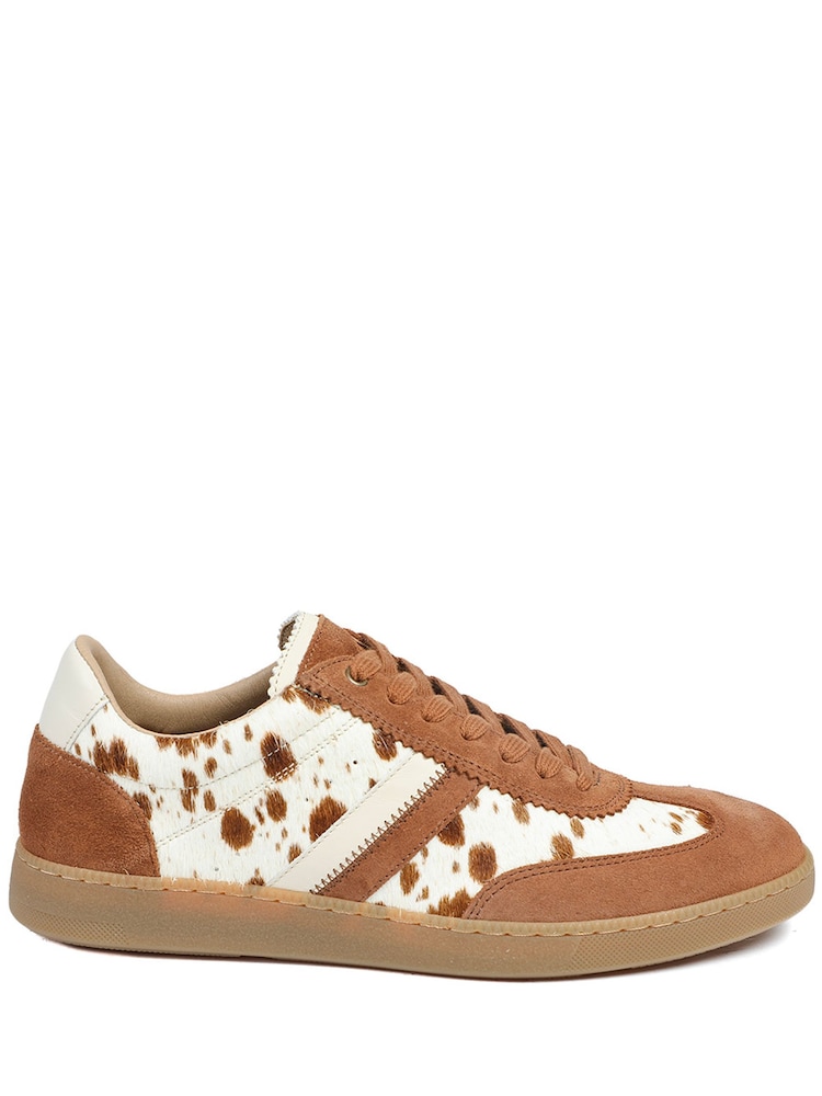 Jones Bootmaker Brown Annora Casual Leather Trainers - Image 2 of 5