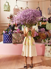 Cath Kidston Yellow Frilly Tiered Dress - Image 3 of 6