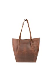 Jones Bootmaker Brown Willamina Fashionable Leather Shoulder Bag - Image 1 of 5