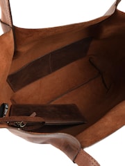 Jones Bootmaker Brown Willamina Fashionable Leather Shoulder Bag - Image 4 of 5