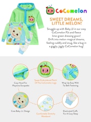 Character Green Cocomelon Dressing Gown And Pyjamas Set - Image 5 of 5