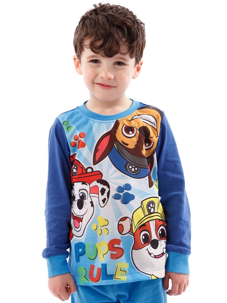Character Blue Paw Patrol Dressing Gown And Pyjamas Set - Image 10 of 10