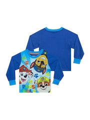 Character Blue Paw Patrol Dressing Gown And Pyjamas Set - Image 2 of 10