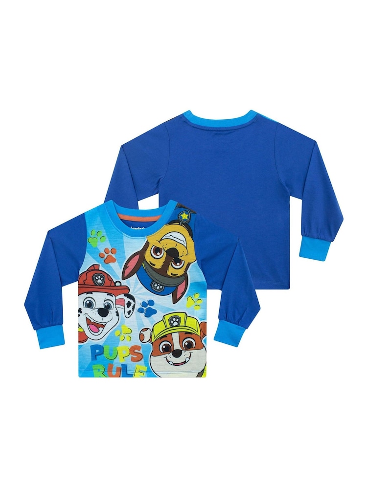 Character Blue Paw Patrol Dressing Gown And Pyjamas Set - Image 2 of 10