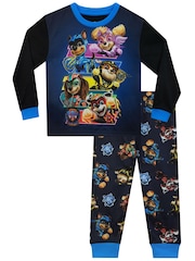 Character Black/Blue Paw Patrol Printed Long Sleeve Pyjamas - Image 1 of 4