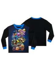 Character Black/Blue Paw Patrol Printed Long Sleeve Pyjamas - Image 2 of 4