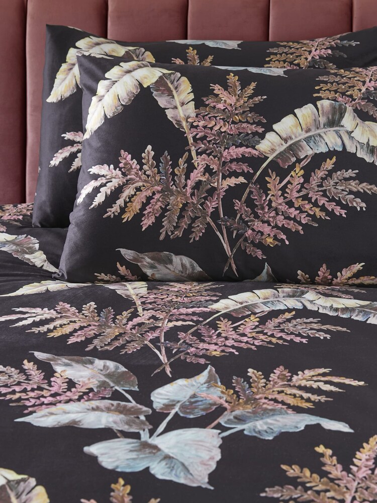Soiree Black Josette Luxe Velvet Duvet Cover Set - Image 2 of 4