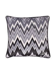 Laurence Llewelyn-Bowen Black Pants on Fire Luxe velvet Filled Cushion - Image 4 of 6