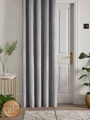 Laurence Llewelyn-Bowen Silver Montrose Blackout Thermal Eyelet Single Curtain - Image 1 of 4