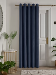 Laurence Llewelyn-Bowen Blue Montrose Blackout Thermal Eyelet Single Set - Image 2 of 4