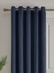 Laurence Llewelyn-Bowen Blue Montrose Blackout Thermal Eyelet Single Set - Image 3 of 4