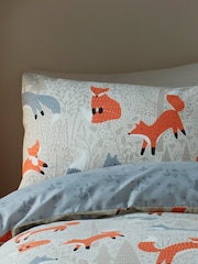 Fusion Foraging Fox Brushed Duvet Cover Set - Изображение 3 из 4