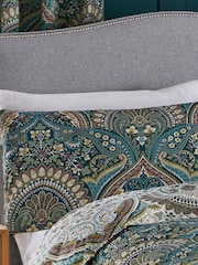 D&D Blue Palais Reversible Duvet Cover Set - Image 2 of 4