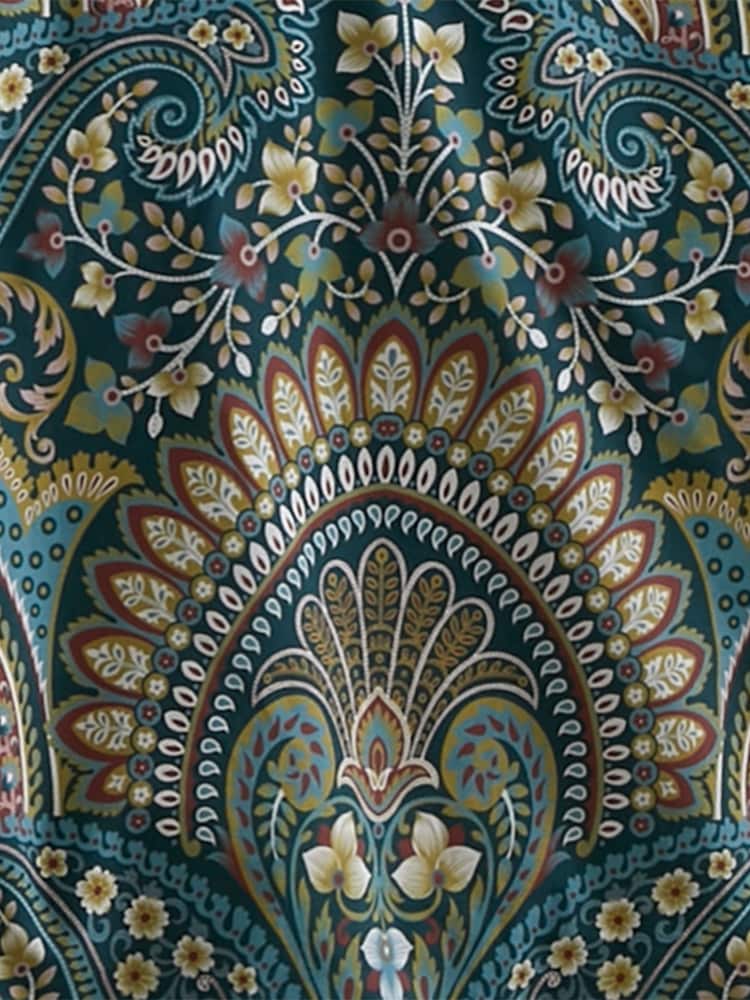 D&D Blue Palais Reversible Duvet Cover Set - Image 4 of 4