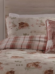 Dreams & Drapes Hanson Highland Cow Brushed 100% Cotton Duvet Cover Set - صورة 2 من 4