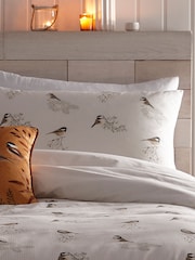 Dreams & Drapes Natural Chickadees Brushed 100% Cotton Duvet Cover Set - Image 2 of 3