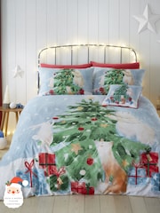 Fusion Green Winter Friends Easy Care Duvet Cover Set - Image 1 of 3