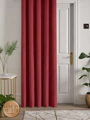 Laurence Llewelyn-Bowen Red Montrose Blackout Thermal Eyelet Single Curtain - Image 1 of 4