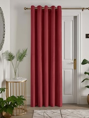 Laurence Llewelyn-Bowen Red Montrose Blackout Thermal Eyelet Single Curtain - Image 2 of 4