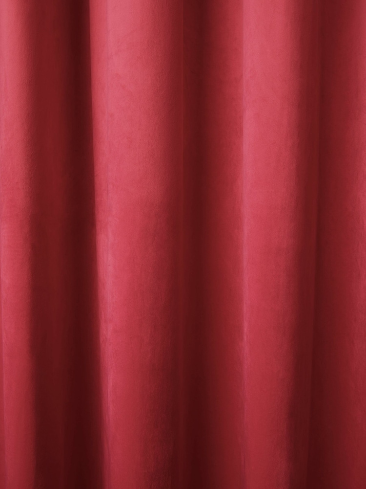 Laurence Llewelyn-Bowen Red Montrose Blackout Thermal Eyelet Single Curtain - Image 4 of 4