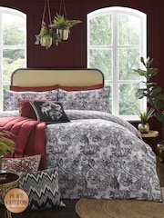 Laurence Llewelyn-Bowen Black Heart of The Home 200 Thread Count 100% Cotton Duvet Cover Set - Image 1 of 4