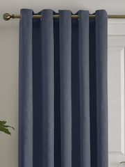 Fusion Strata Room Darkening Woven Eyelet Single Panel Curtain - Imagem 3 de 4