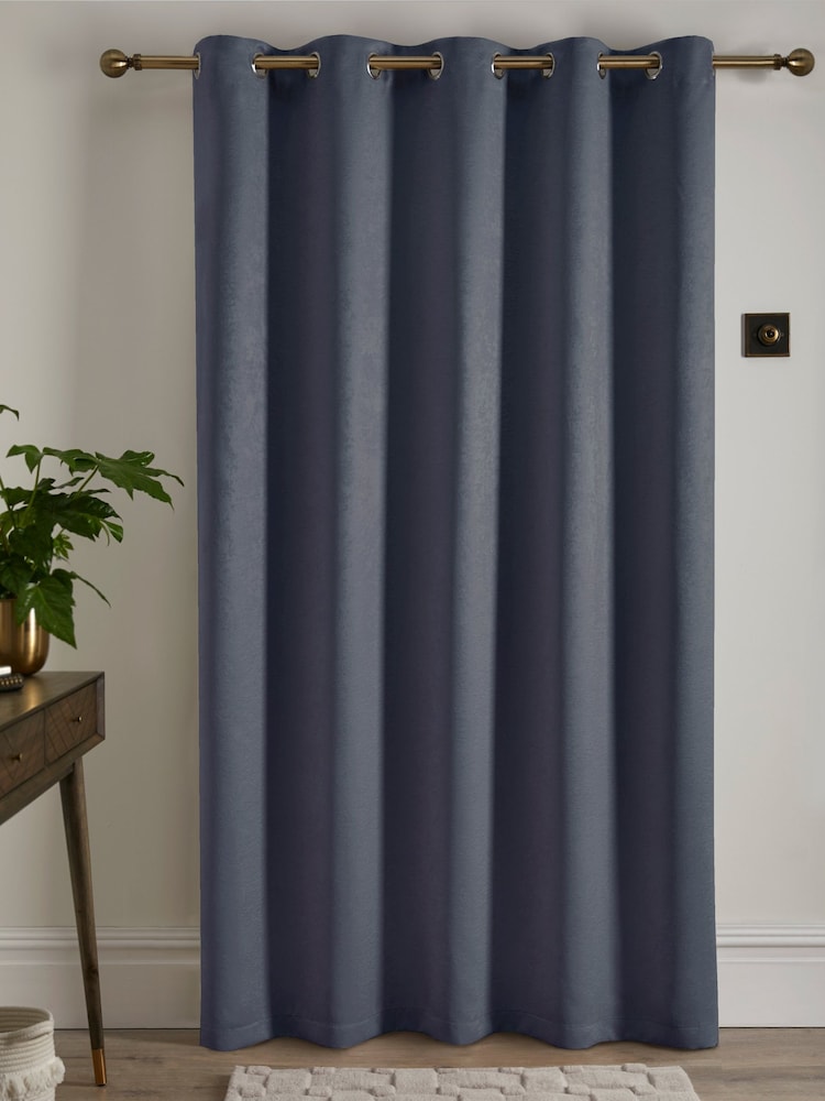 Fusion Strata Room Darkening Woven Eyelet Single Panel Curtain - Imagem 4 de 4