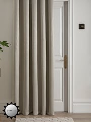Fusion Strata Room Darkening Woven Eyelet Single Door Curtains - Image 2 of 4