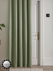 Fusion Strata Room Darkening Woven Eyelet Single Door Curtains - Image 1 of 4