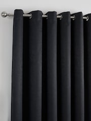 Fusion Strata Room Darkening Woven Pair of Eyelet Curtains - Imagem 3 de 4