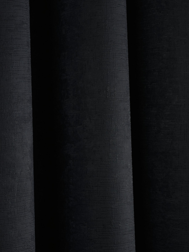 Fusion Strata Room Darkening Woven Pair of Eyelet Curtains - Image 4 of 4 Fusion Strata Room Darkening Woven Pair of Eyelet Curtains - Image 4 of 4