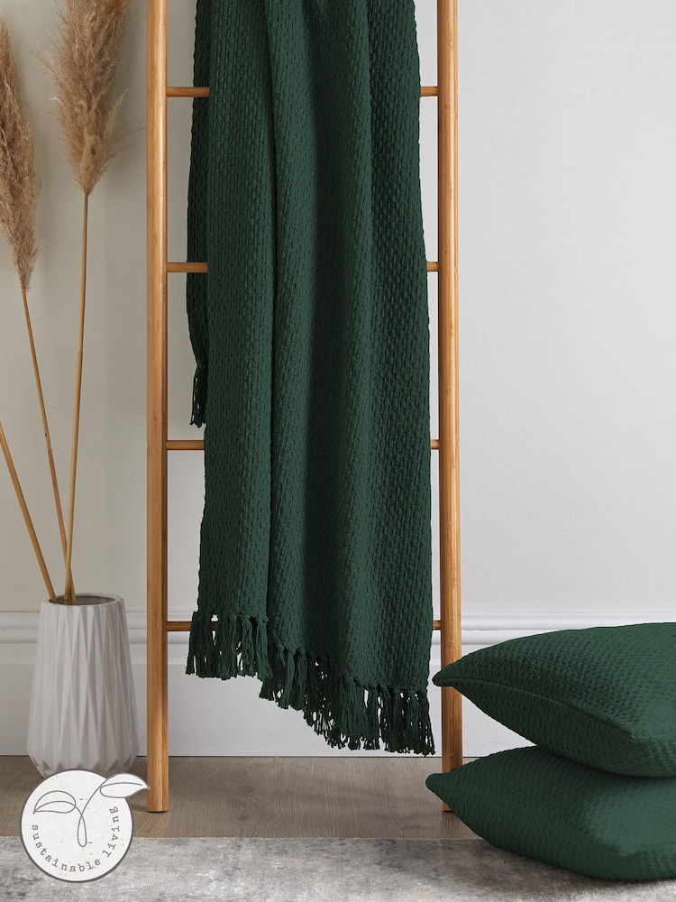 Drift Home Green Hayden Throw - Image 1 of 4