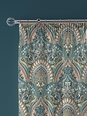 Dreams & Drapes Blue Palais Pencil Pleat Curtains - Image 2 of 3