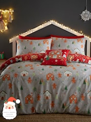 Bedlam Gingerbread House Reversible Christmas Duvet Cover Set - Изображение 2 из 4