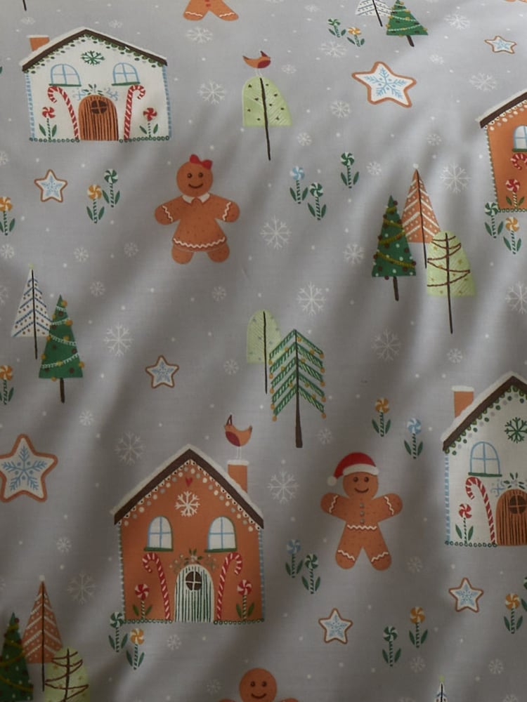 Bedlam Gingerbread House Reversible Christmas Duvet Cover Set - Изображение 4 из 4